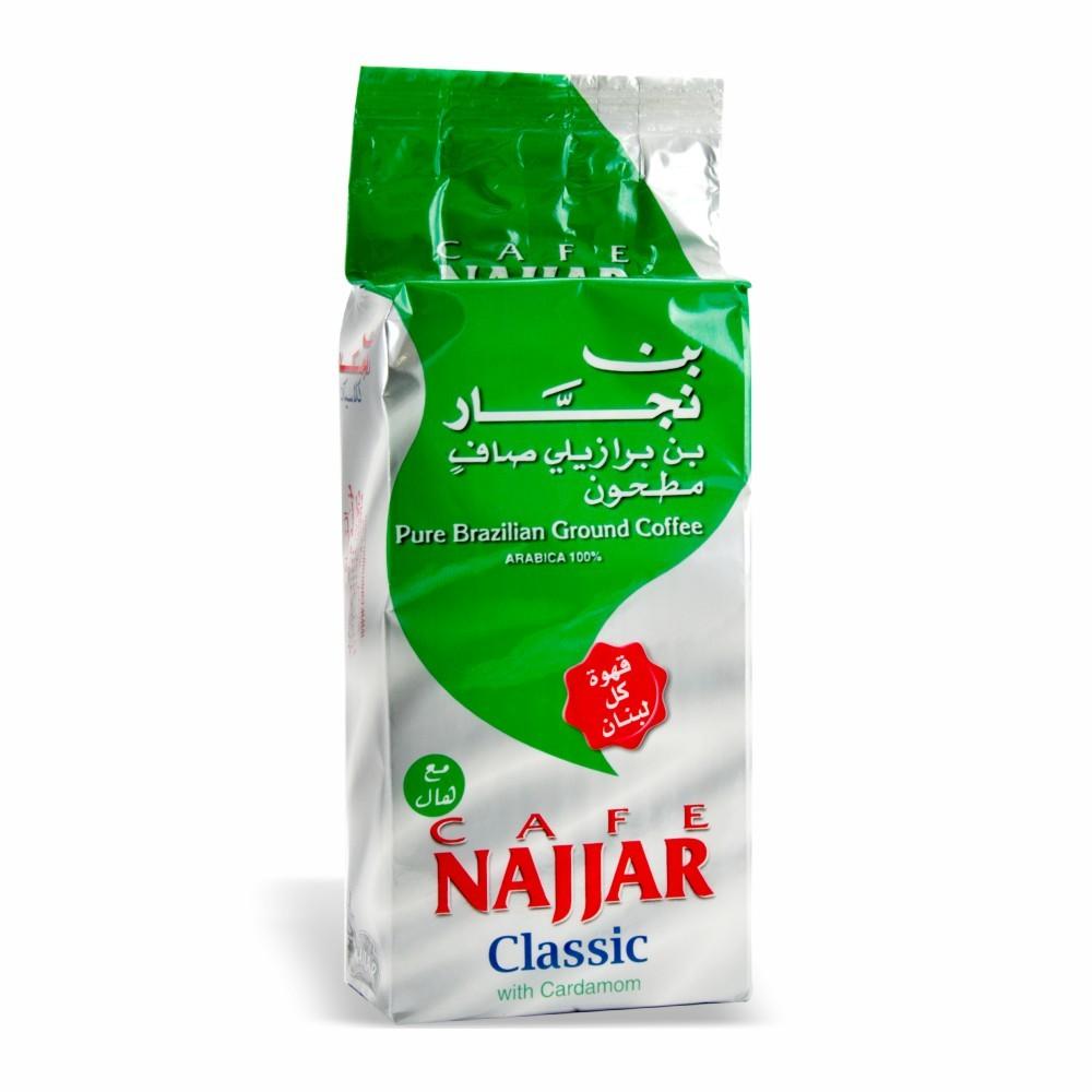 Cafe Najjar Classic Coffee with Cardamom Vacuum Sealed Bag 200g - Mideast Grocers
