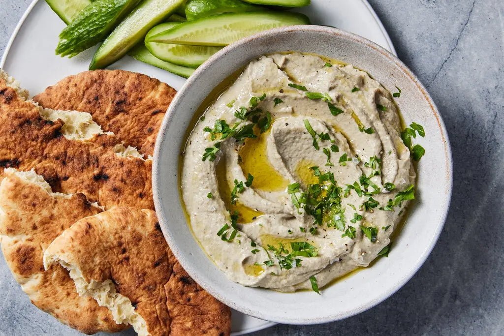 🍆 Baba Ghanoush (Smoky Eggplant Dip) - Mideast Grocers