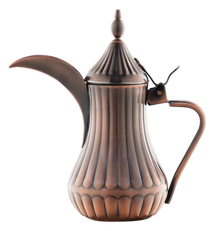 Nour Coffee Kettle Bronze with Handle – 1.5L Traditional Coffee Pot