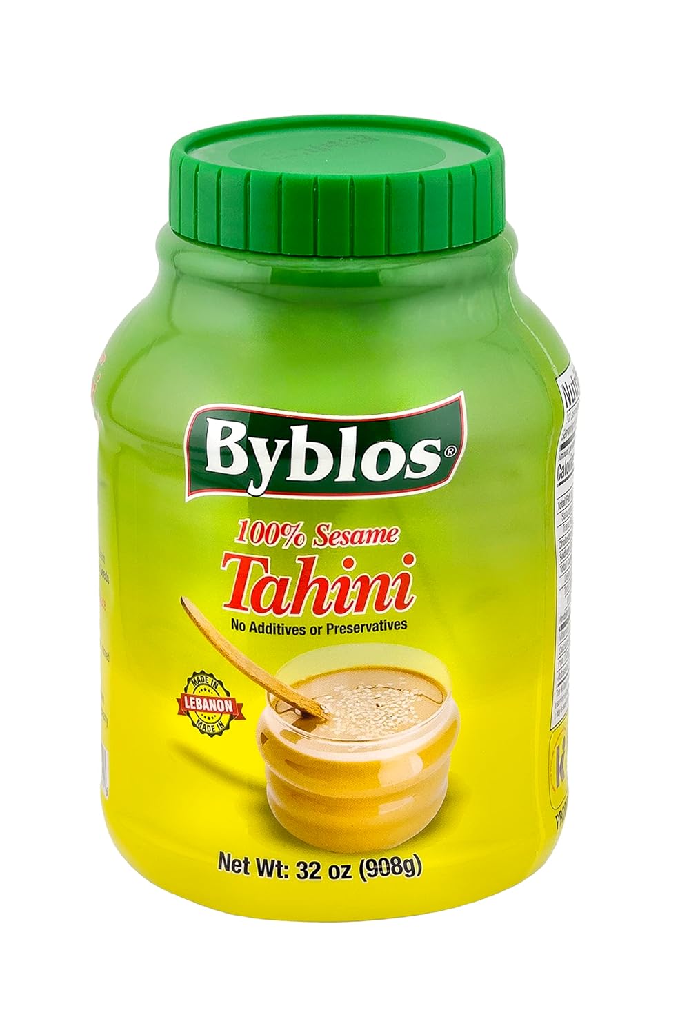 【12/CASE】Byblos 100% Sesame Tahini 1lb (32 Oz) - Mideast Grocers