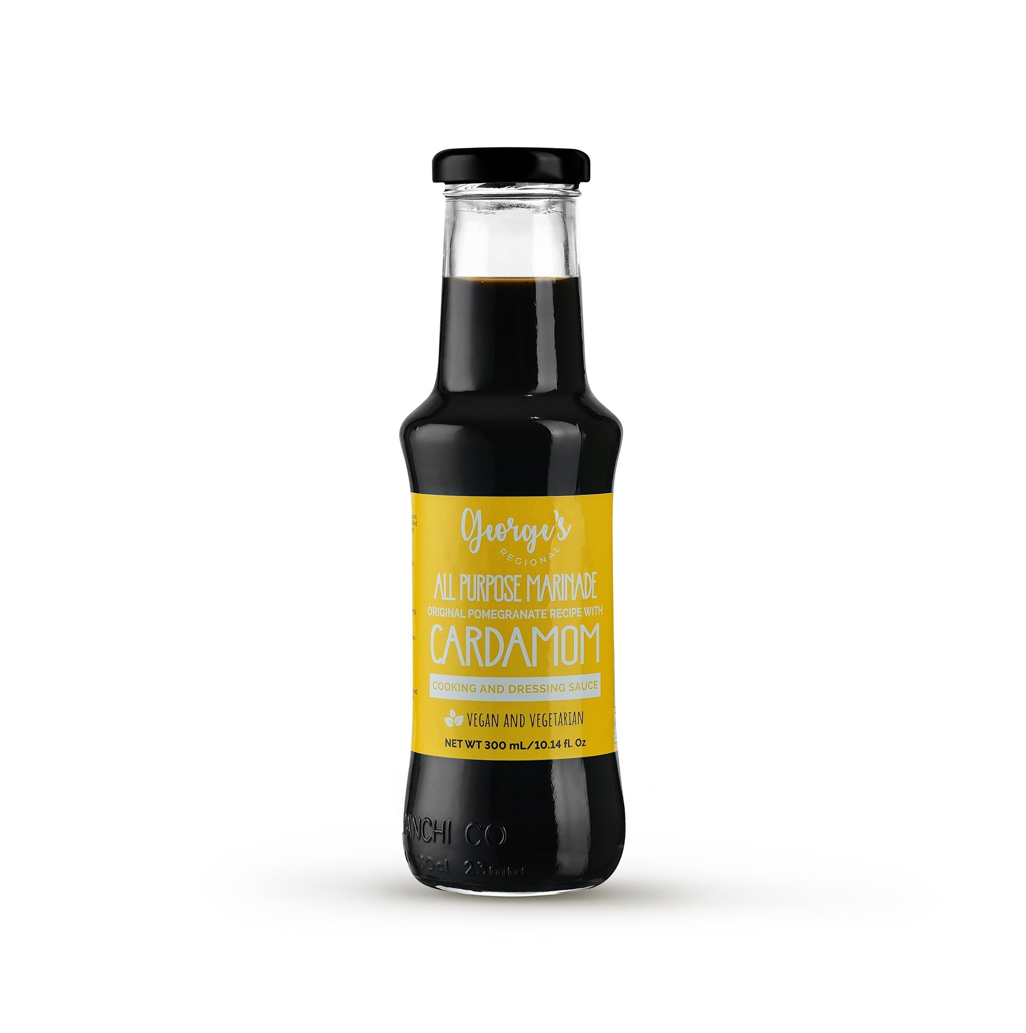 【12/CASE】 Pomegranate Molasses All Purpose Marinade and Dressing Sauce (Cardamom Flavor 300 mL/10.14 fl.Oz) | Mideast Grocers