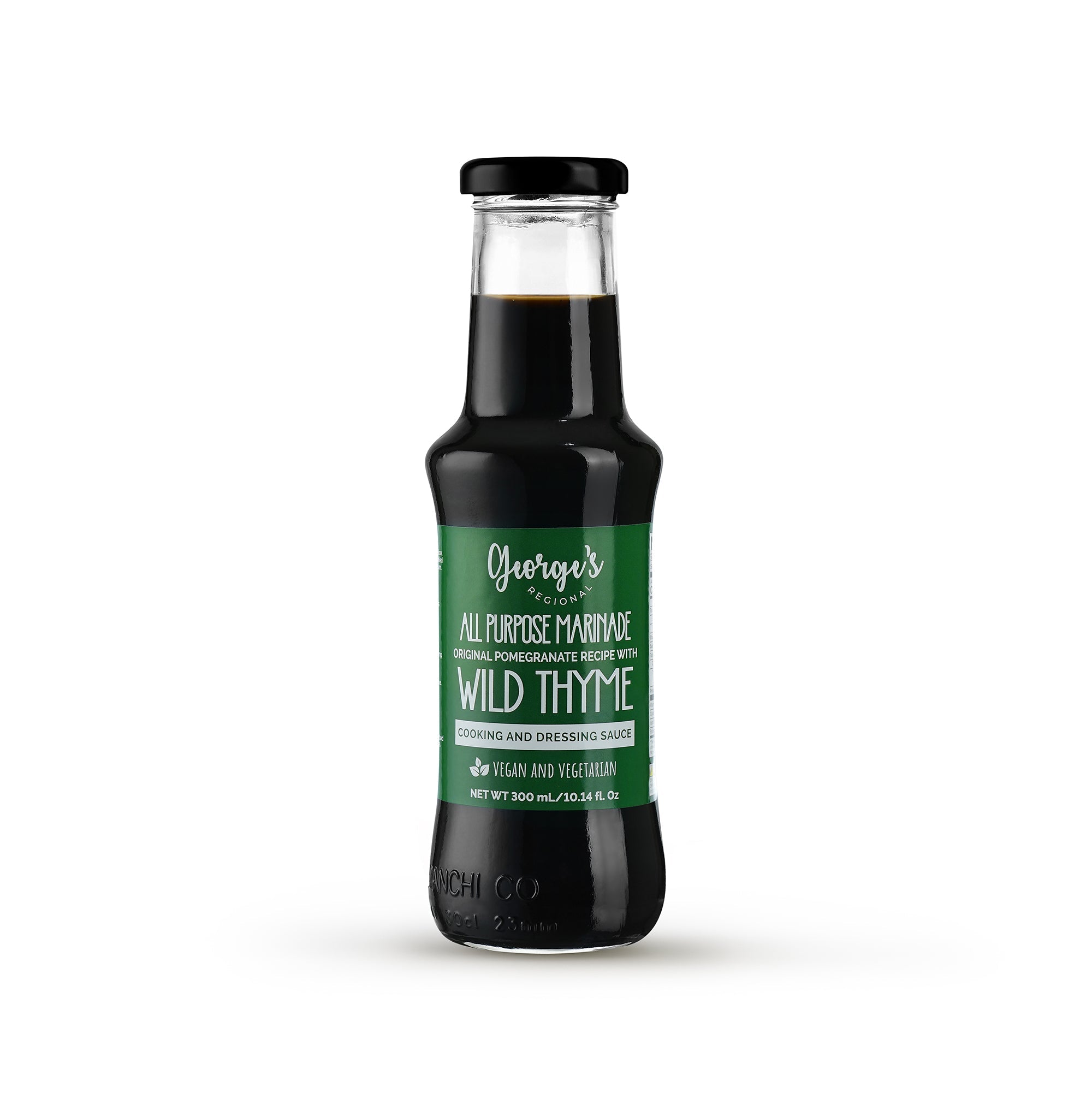 【12/CASE】 Pomegranate Molasses All Purpose Marinade and Dressing Sauce (Wild Thyme Flavor 10.14 fl.Oz) | Mideast Grocers