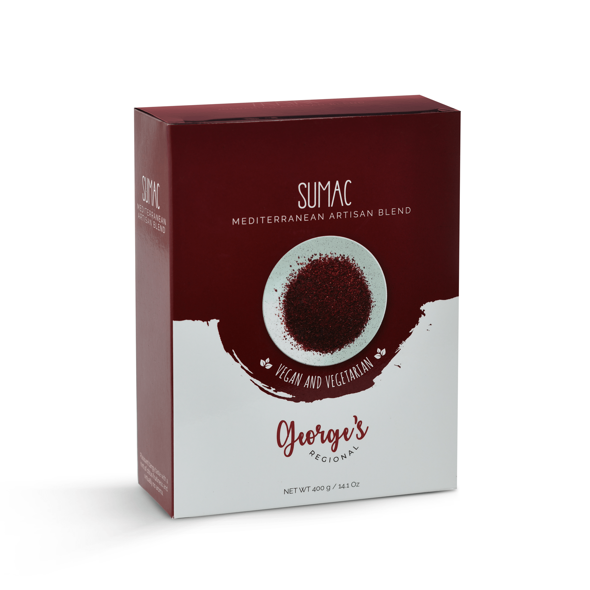 【12/CASE】George's Regional Sumac - Mediterranean Artisan Blend (400 g / 14.1 Oz) - Mideast Grocers