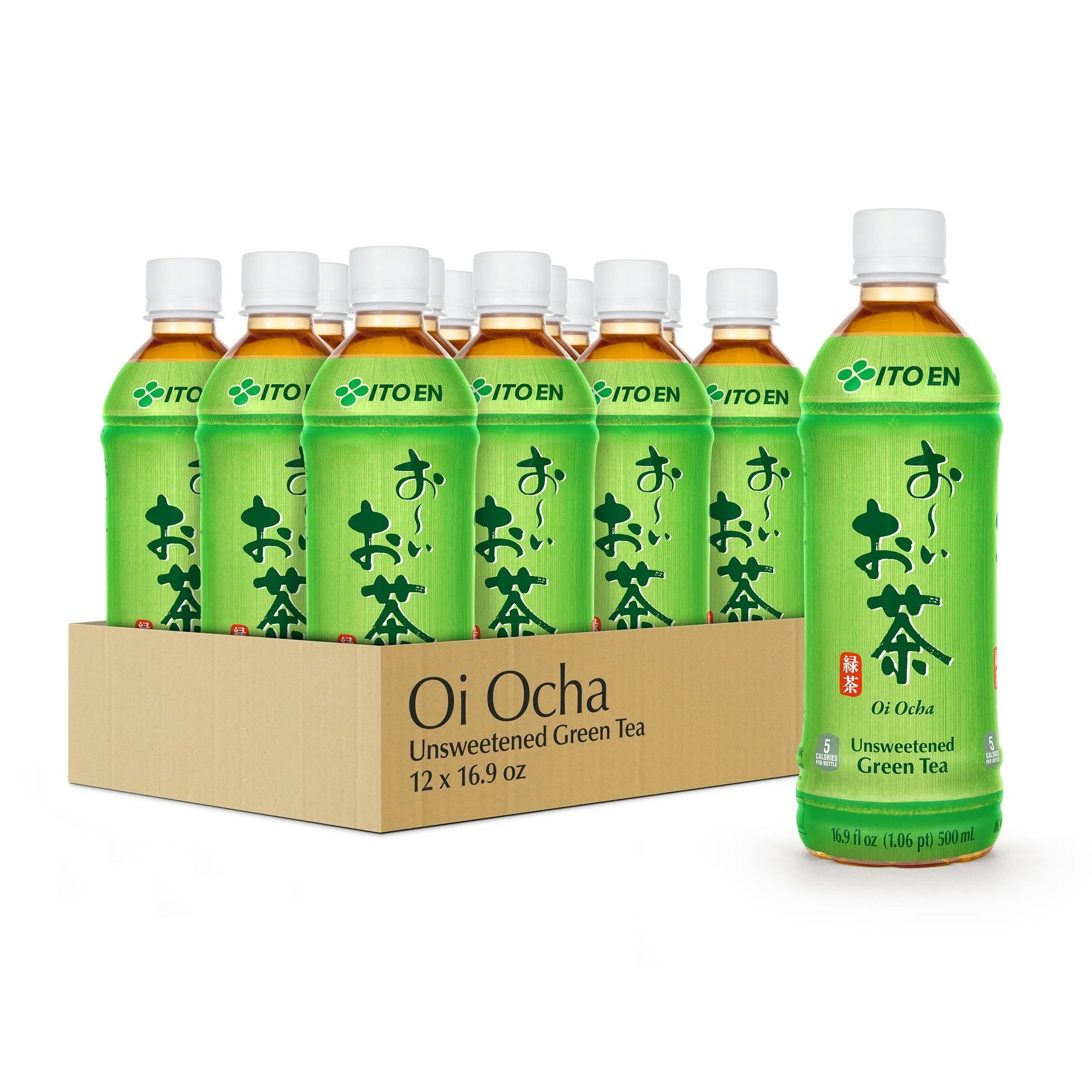 【12/CASE】ITO EN Oi Ocha Unsweetened Green Tea - 16.9 oz - Mideast Grocers