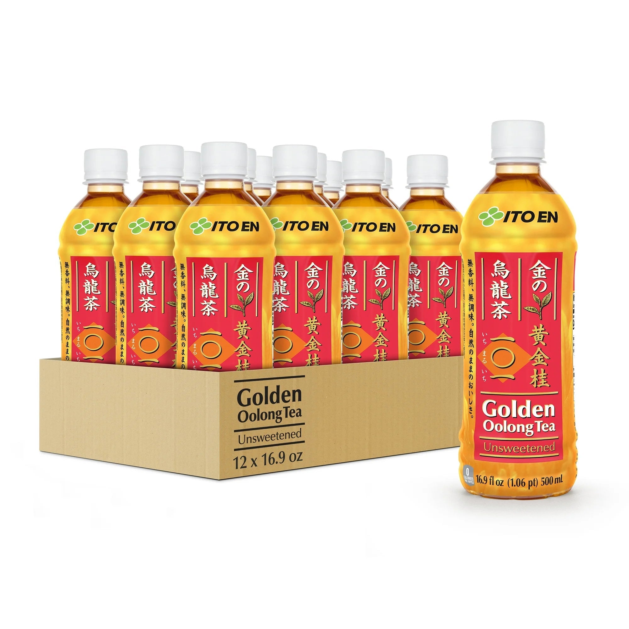 【12/CASE】ITO EN Unsweetened Golden Oolong Tea - 16.9 oz - Mideast Grocers