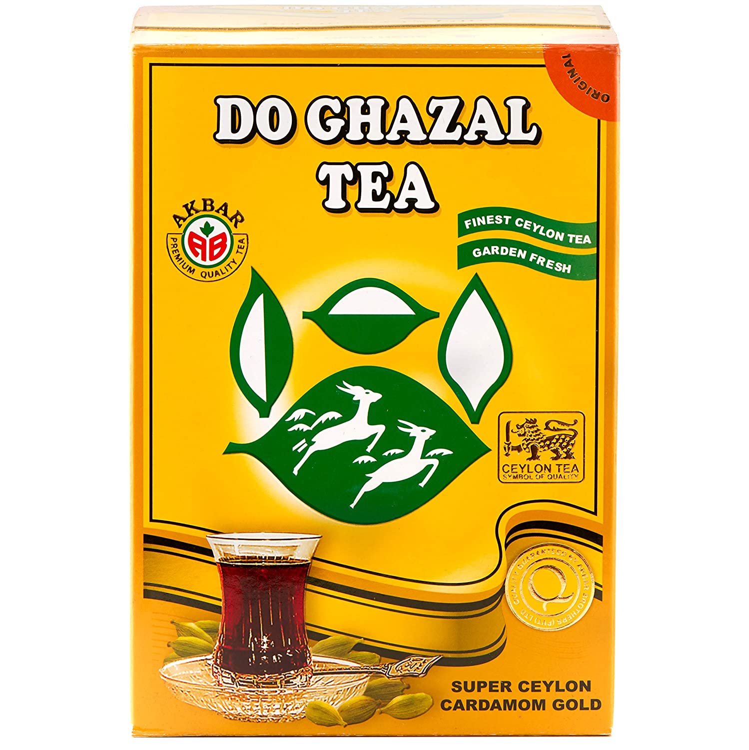 【2 PACK】Do Ghazal Super Ceylon Loose Tea with Cardamom 16 Ounce (454g) - Mideast Grocers