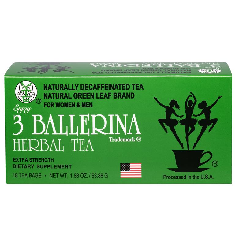 3 Ballerina Dieters Herbal Tea 18 Tea Bags - 1.88 oz / 54g - Mideast Grocers