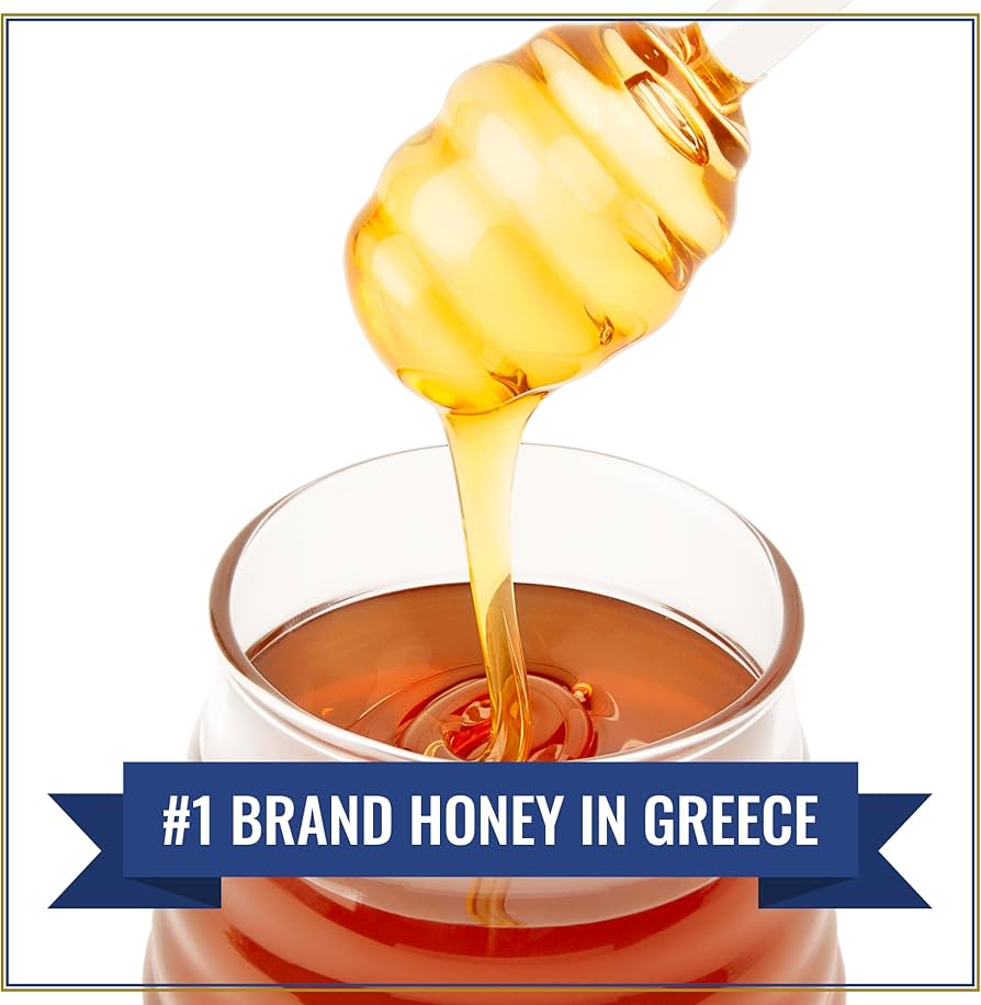 【4 PACK】ATTIKI Greek Honey – 100% Pure & Natural (1 lb) - Mideast Grocers