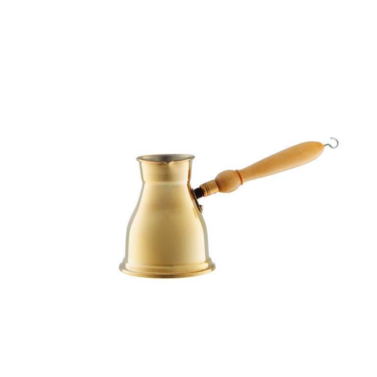 Brass Egyptian Coffee Pot Set (Rakwa / Jezve) - Traditional Arabic Coffee Maker