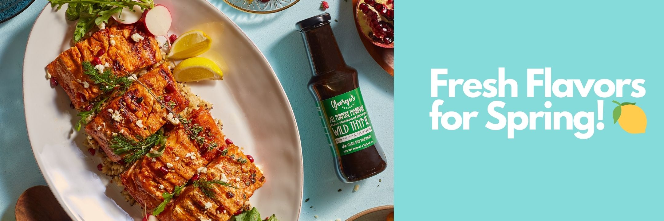 Mideast Grocers Fresh Spring Flavors Banner Mobile