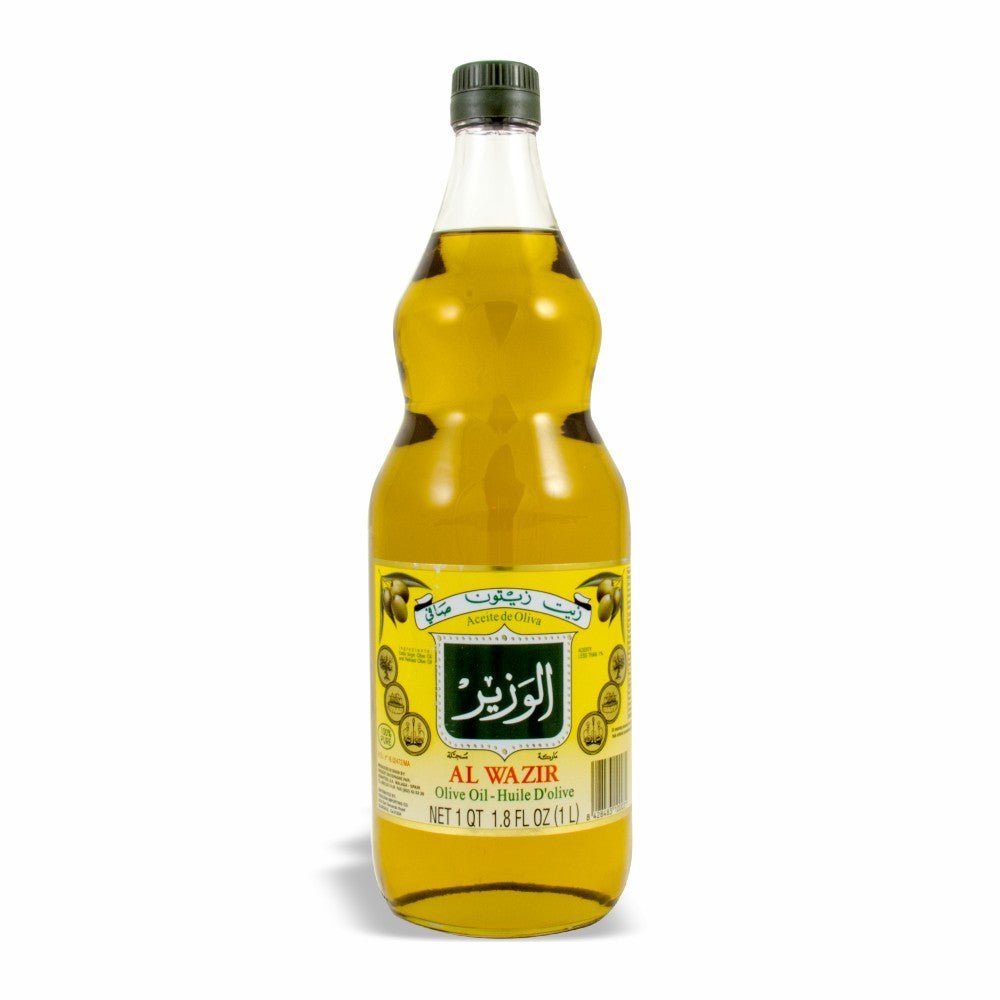 Al Wazir Pure Olive Oil 34 Fl Oz (1 Liter) - Mideast Grocers