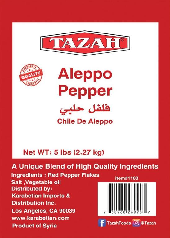 Aleppo Pepper Halabi (Hot) – 5 lb Premium Ground Chili - Mideast Grocers