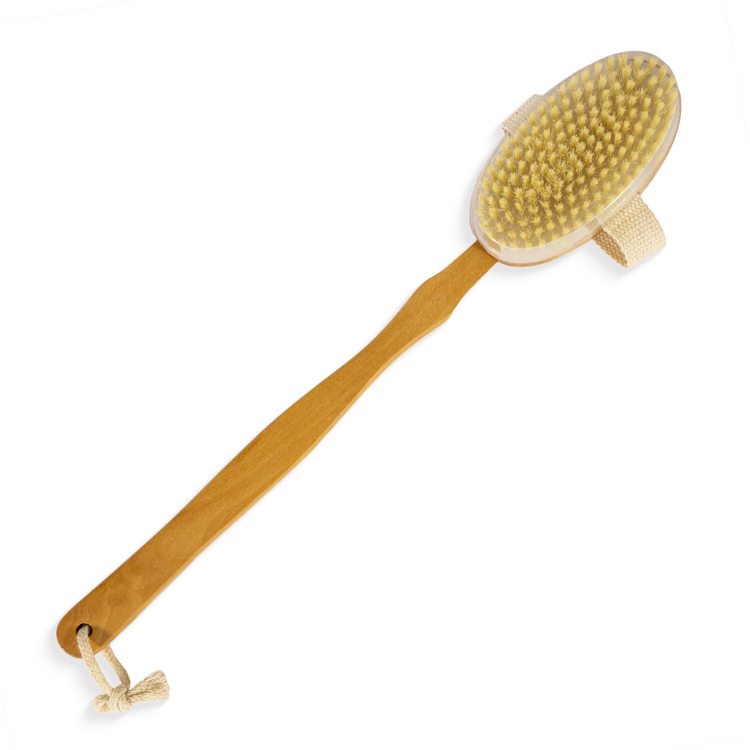 Bath Brush with Boar Bristles and Detachable Handle - Mideast Grocers