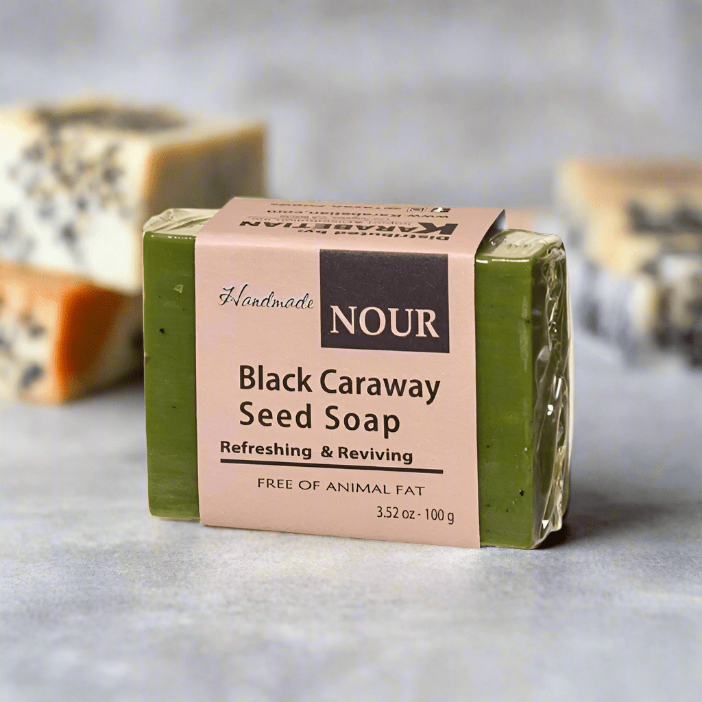 Black Caraway Seed Soap 100g - Gentle, Nourishing Cleansing Bar (6 - Pack) - Mideast Grocers