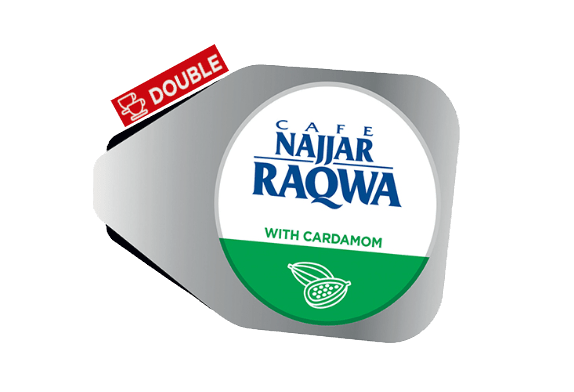 Cafe Najjar Raqwa Cardamom Coffee Capsules – Double Cup | Authentic Lebanese Coffee - Mideast Grocers