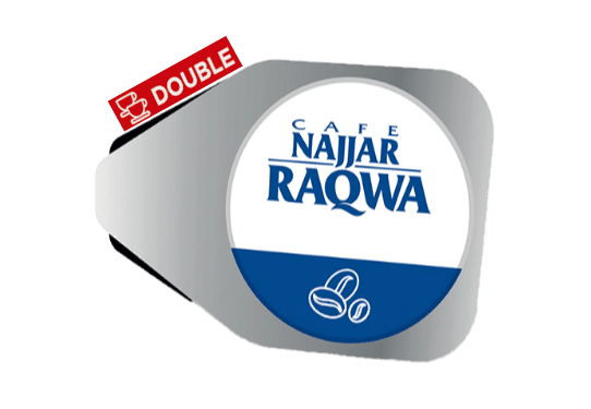 Cafe Najjar Raqwa Plain Coffee Capsules – Double Cup | Authentic Lebanese Coffee - Mideast Grocers