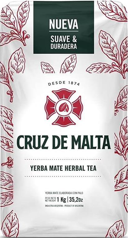 Cruz de Malta Yerba Mate 1kg – Premium Argentine Herbal Tea - Mideast Grocers