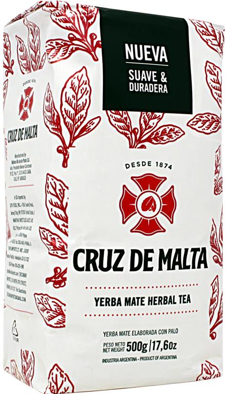 Cruz de Malta Yerba Mate 500g – Traditional Argentine Herbal Infusion - Mideast Grocers