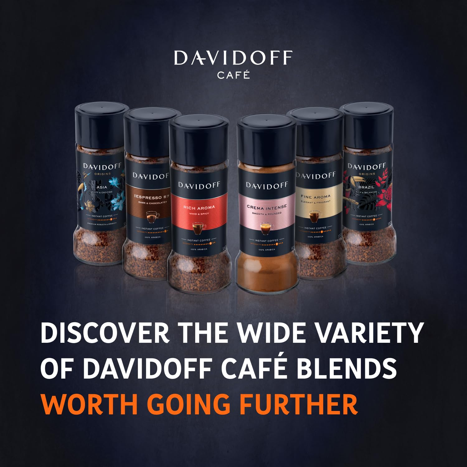 Davidoff Cafe Crema Intense Instant Coffee 3.17oz/90g - Mideast Grocers