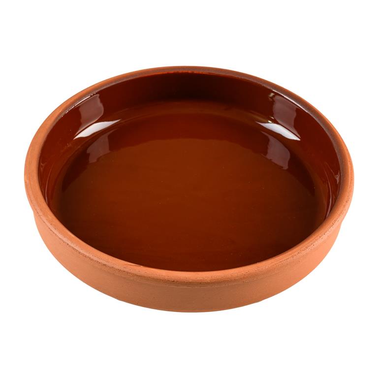 Glazed Clay Round Bowl - 9 - Inch Wide - Mideast Grocers