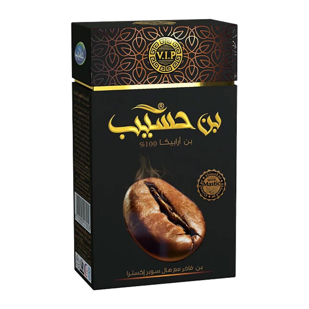 Haseeb Luxurious Arabica Coffee – Super Extra Cardamom, 500g VIP Arabic Coffee Blend - Mideast Grocers