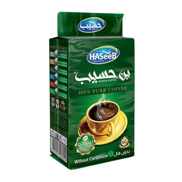 Haseeb Serrado Coffee – Without Cardamom, 500g Authentic Arabic Coffee Blend - Mideast Grocers