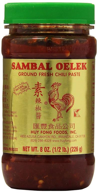 Huy Fong Sambal Oelek Chili Sauce 8 oz - Mideast Grocers