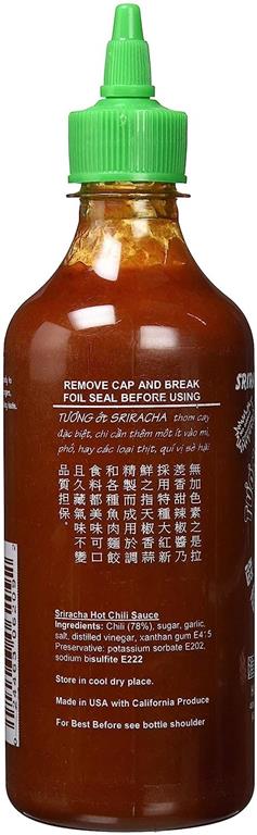 Huy Fong Sriracha Chili Sauce 17 oz - Mideast Grocers