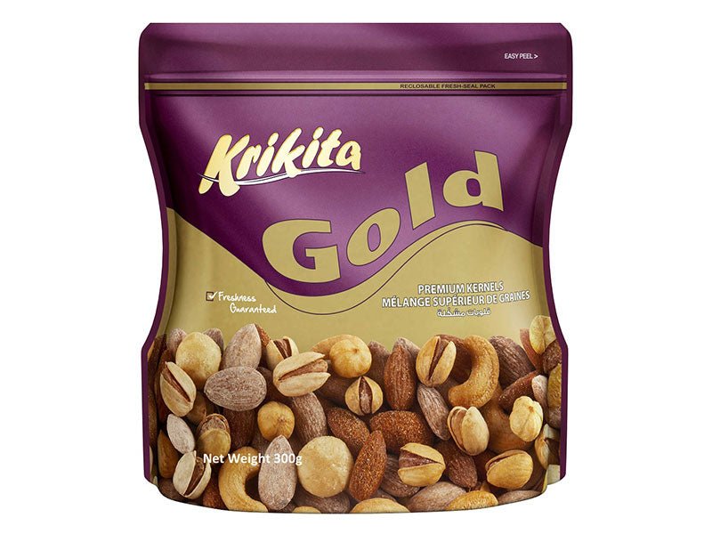 Krikita Gold Mix - Premium Kernels 300g Zip Bag - Mideast Grocers