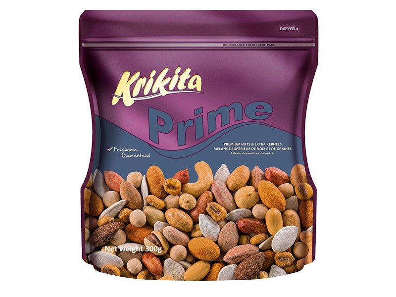 Krikita Prime Mix - Premium Nuts and Extra Kernels 300g Zip Bag - Mideast Grocers