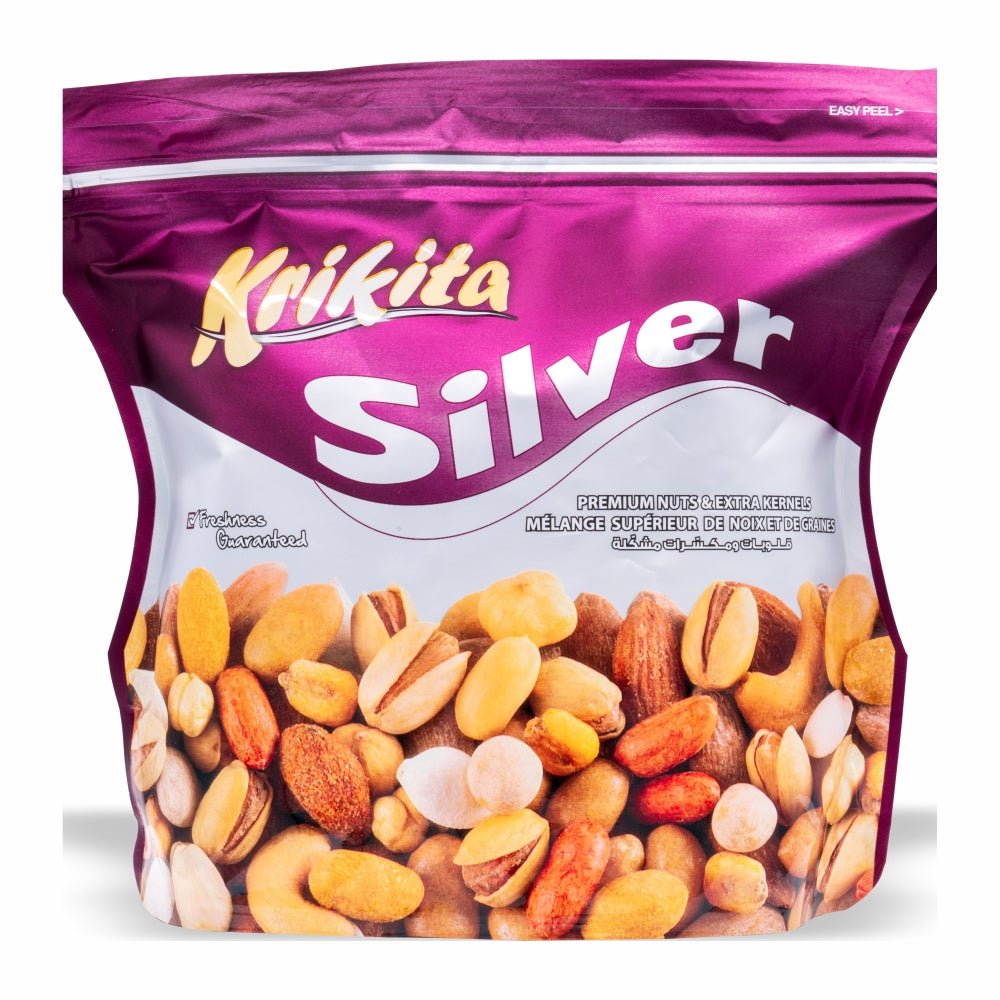 Krikita Silver Mix - Premium Nuts and Extra Kernels 300g Zip Bag - Mideast Grocers