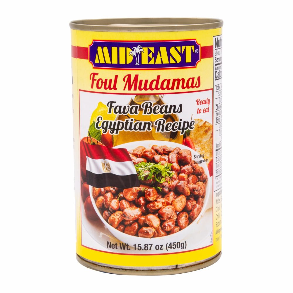 Mid East Fava Beans Egyptian Recipe (FOUL MUDAMAS) 15.87 OZ (450G) - Mideast Grocers