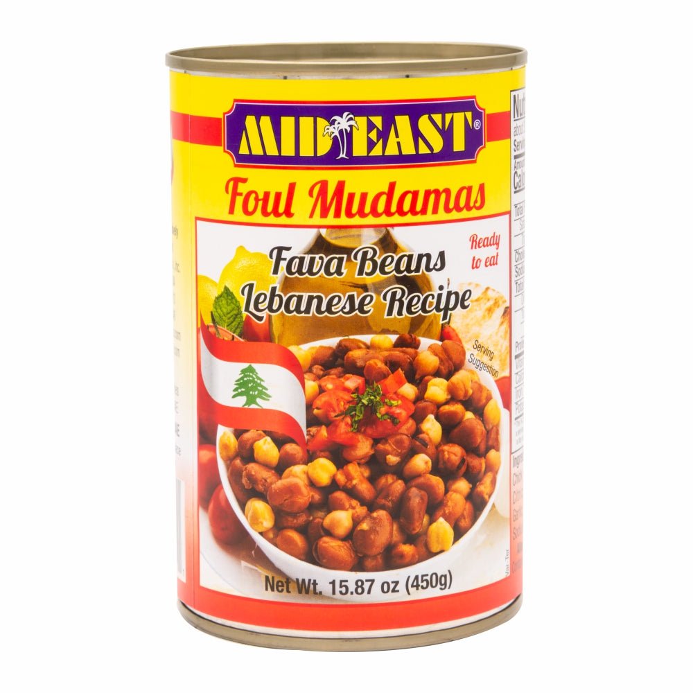 Mid East Fava Beans Lebanese Recipe (Foul Mudamas) 15.87 oz (450g) - Mideast Grocers
