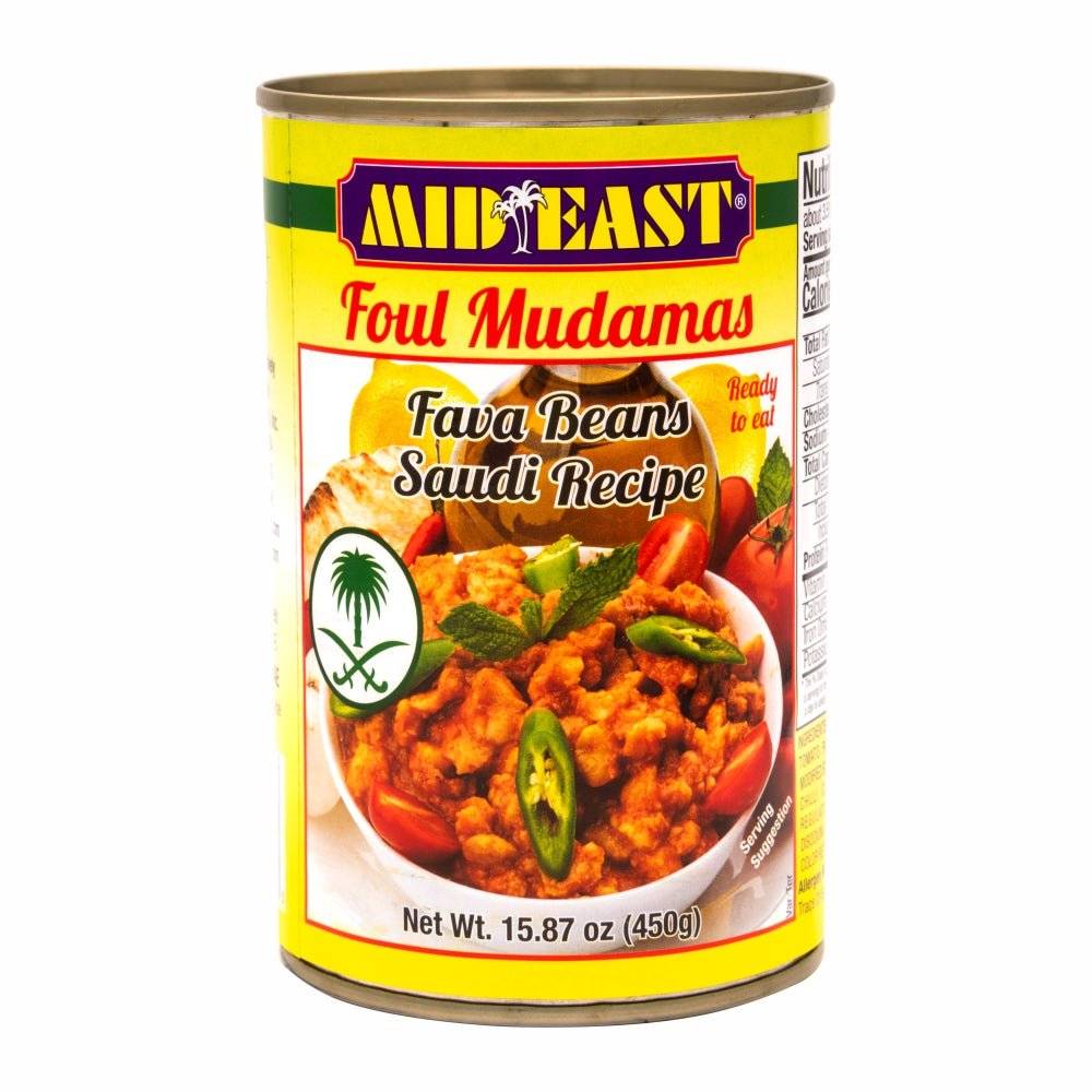 Mid East Fava Beans Saudi Recipe (Foul Mudamas) 15.87 oz (450g) - Mideast Grocers