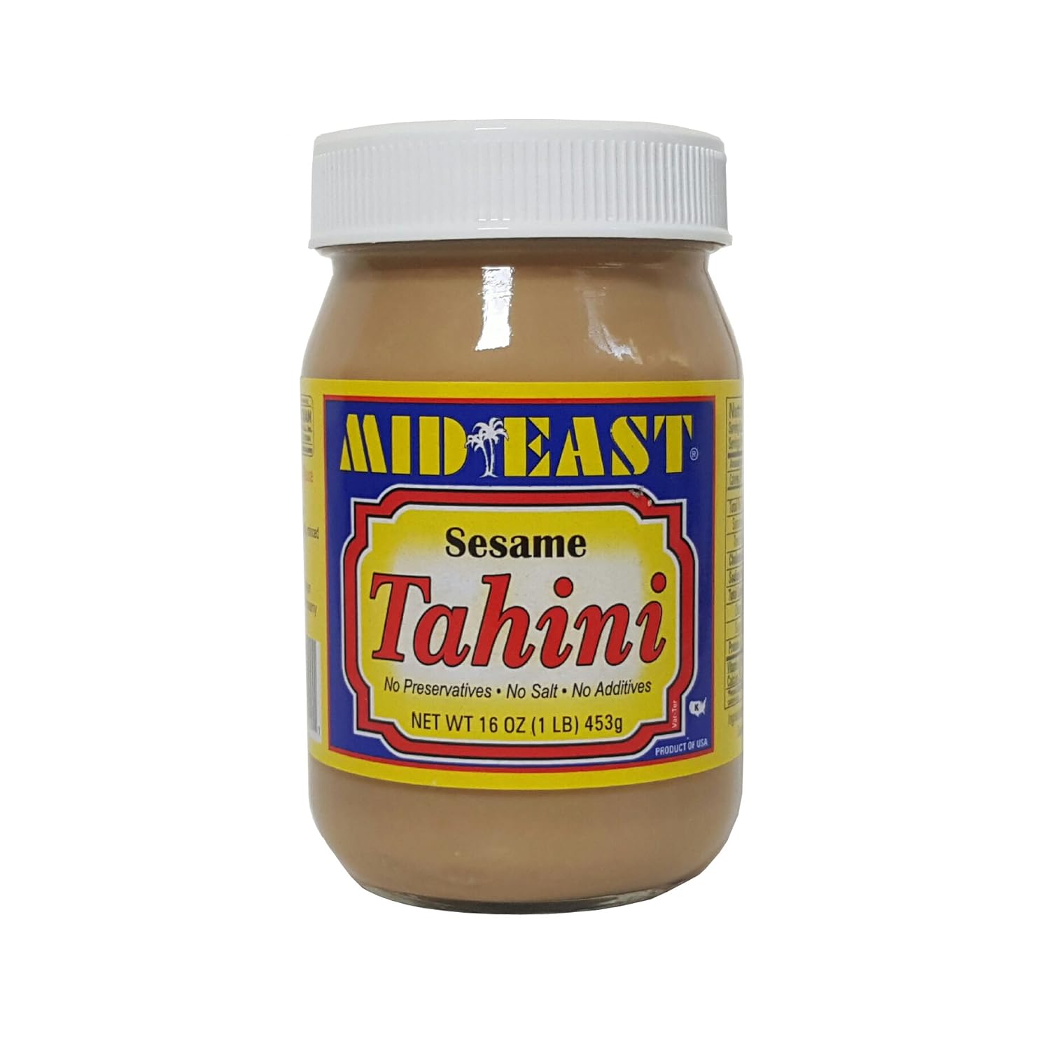 Mid East Sesame Tahini Jar 1lb (16 oz) - Mideast Grocers