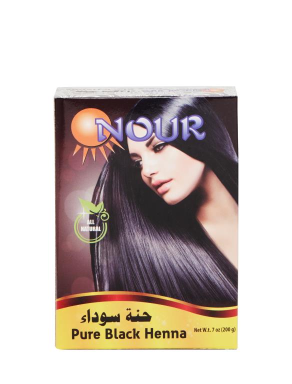 NOUR All Natural Pure Black Henna – 7.2 oz - Mideast Grocers