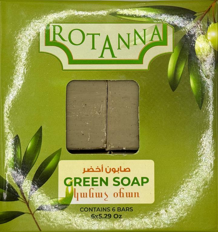 Rotanna Green Soap in Box 5.29 Oz (6 Pack) - Mideast Grocers