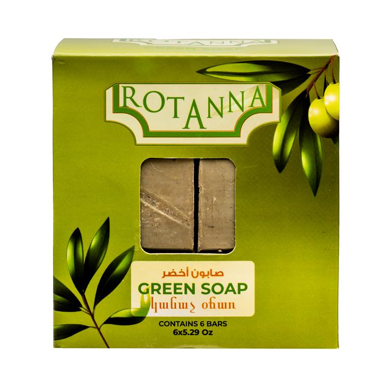 Rotanna Green Soap in Box 5.29 Oz (6 Pack) - Mideast Grocers