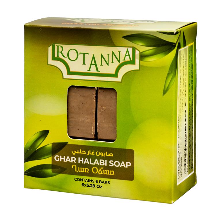 Rotanna Halabi Ghar Soap in Box 5.29 Oz (6 Pack) - Mideast Grocers