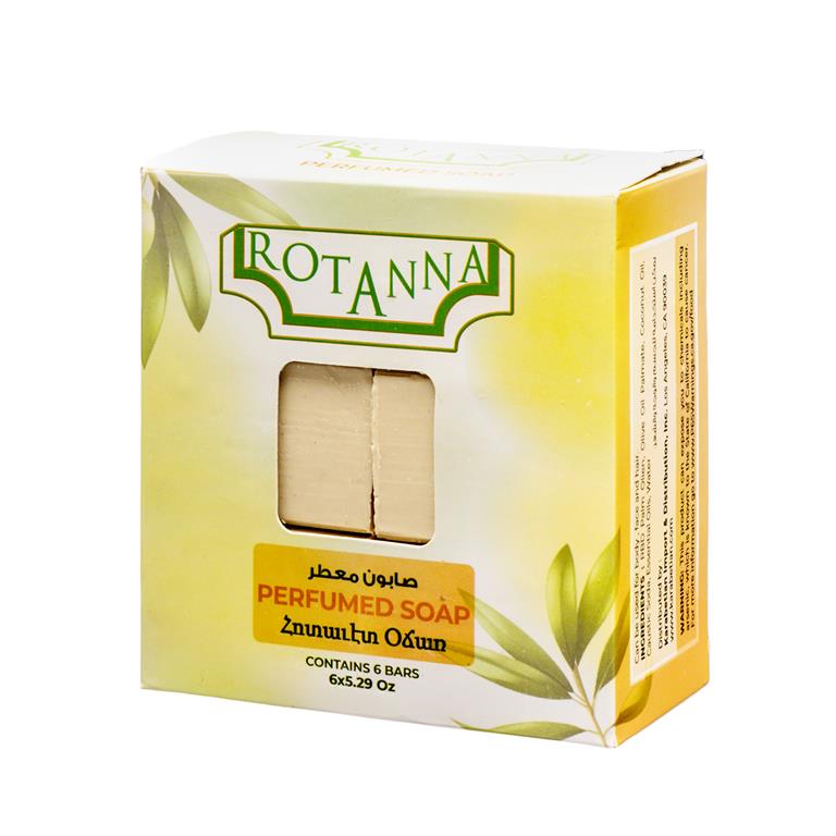 Rotanna Perfumed Soap in Box 5.29 Oz (6 Pack) - Mideast Grocers