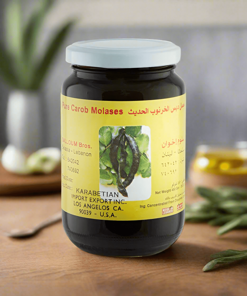 Salloum Bros. Pure Carob (Caroub) Molasses 1 Pound (454g) - Mideast Grocers