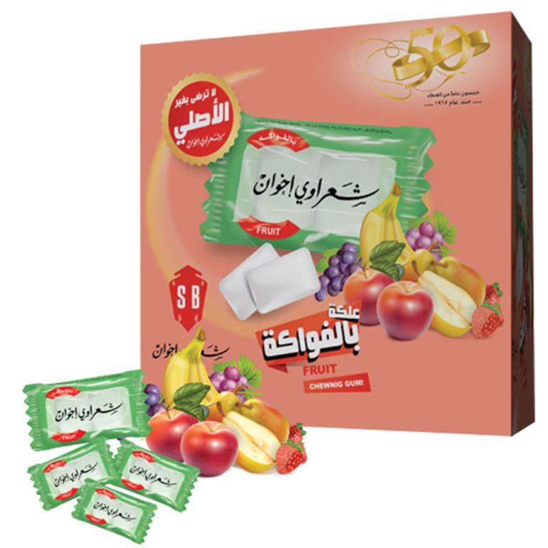 Sharawi Gum 100pcs Box - Fruit Flavor - Mideast Grocers