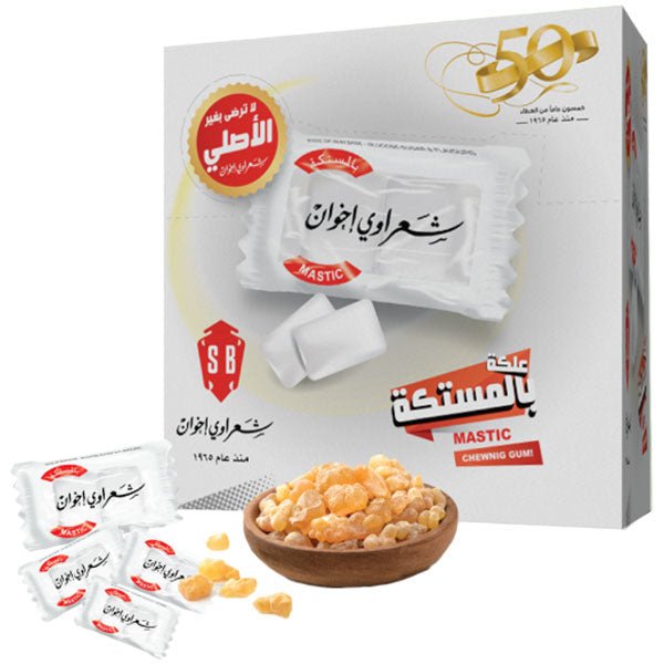 Sharawi Gum 100pcs Box - Mastic Flavor - Mideast Grocers