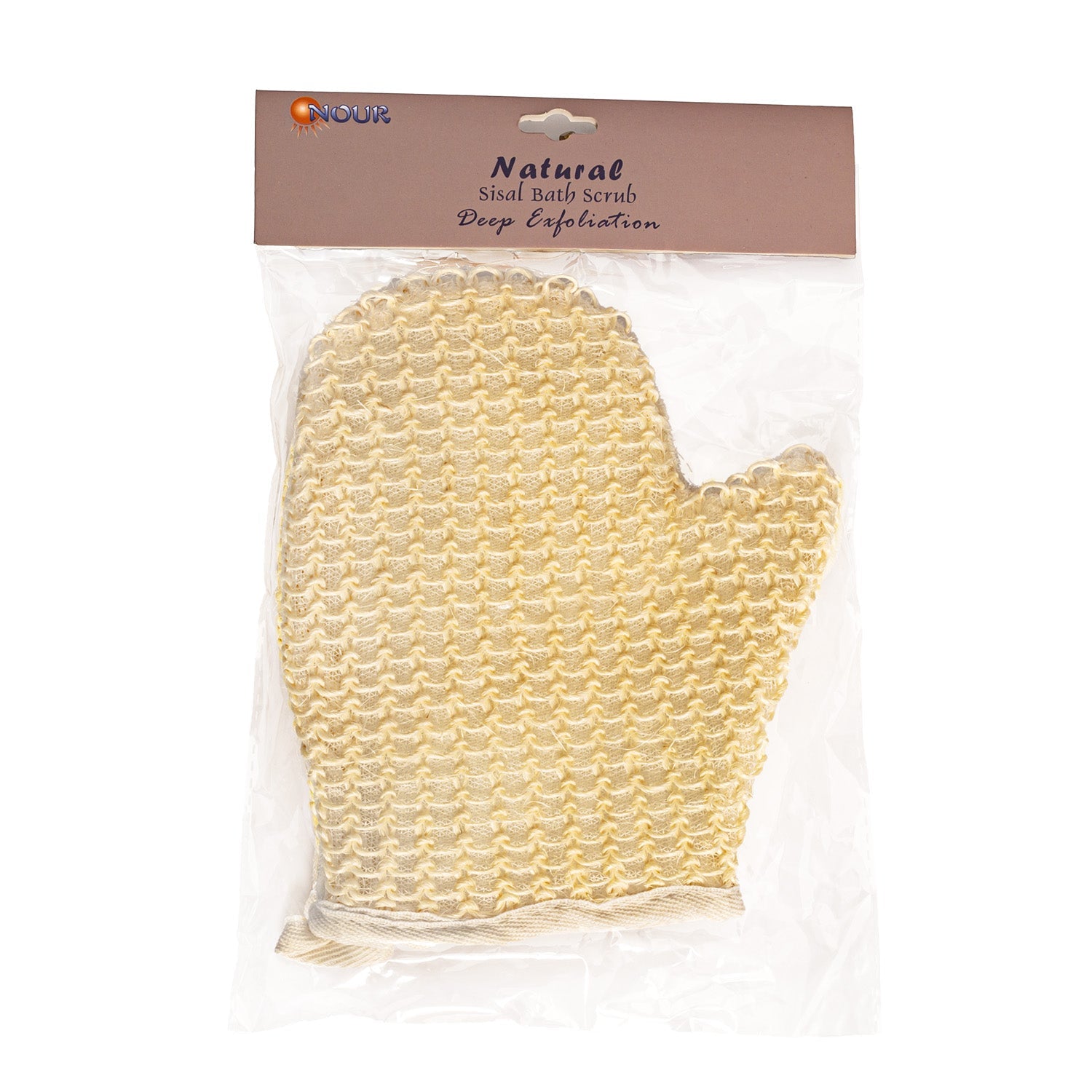 Sisal Bath Scrubber Glove with Thumb - Enhanced Exfoliation for Glowing Skin - Mideast Grocers