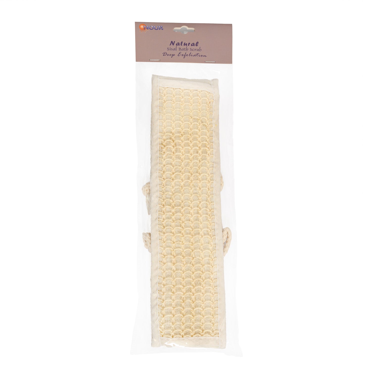 Sisal Bath Scrubber Long with Handles - Ultimate Exfoliation and Reach - Mideast Grocers