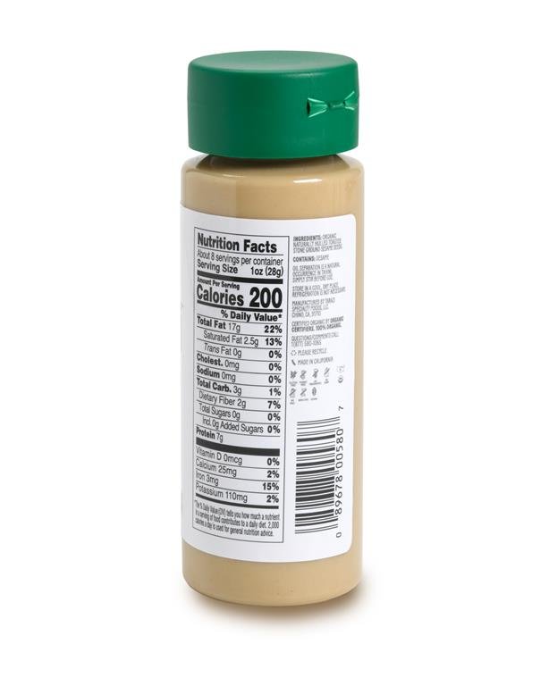 Tarazi Organic Tahini Squeeze Bottle 8 Oz - Mideast Grocers