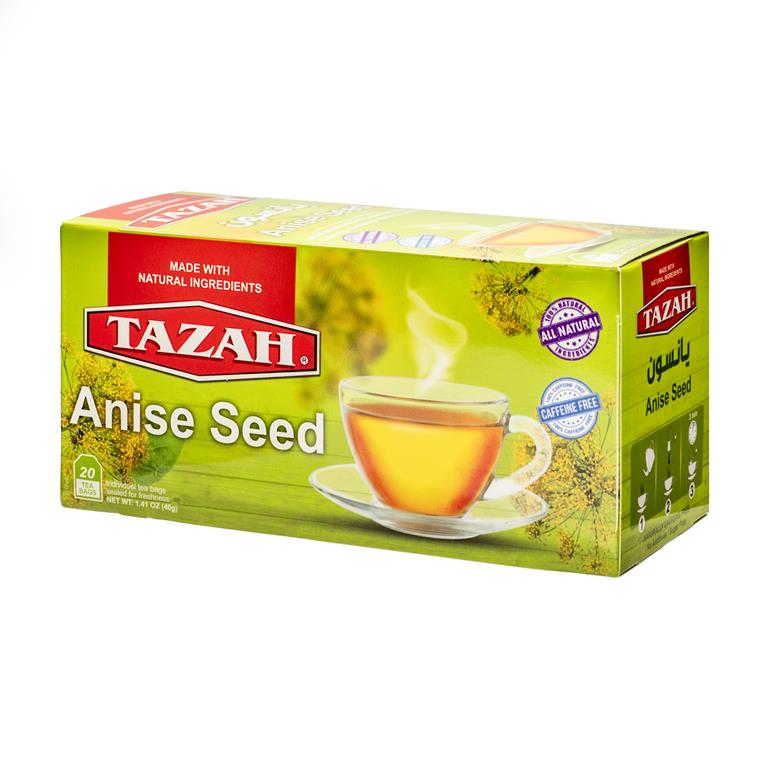 Tazah Anise Seed Herbal Tea Bags (20 x 2g Bags) - Mideast Grocers