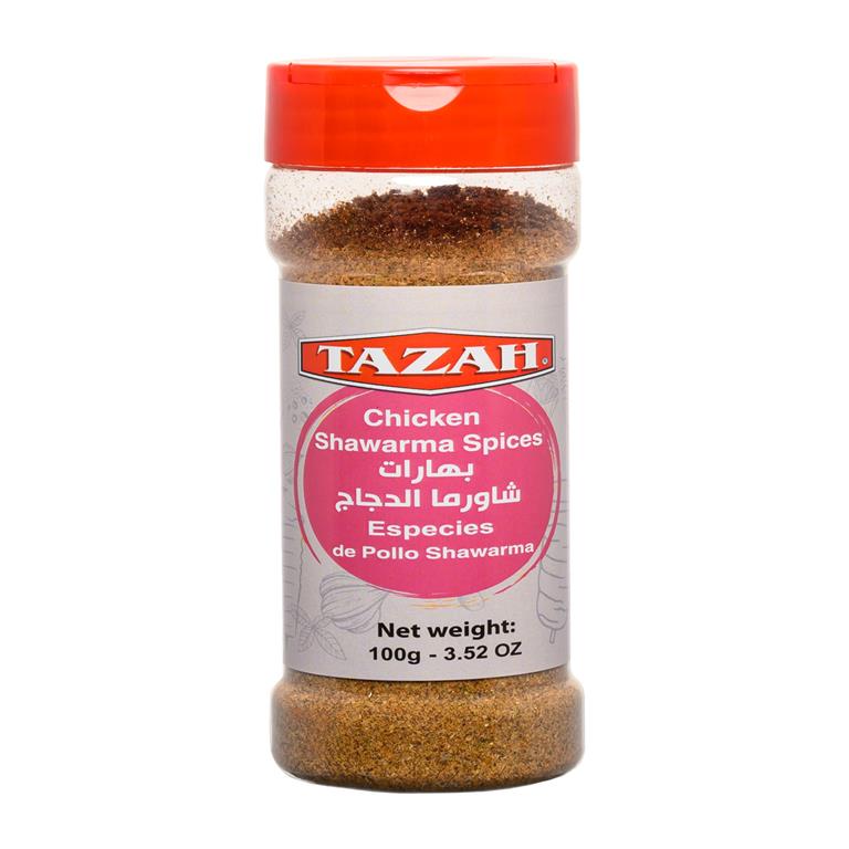 Tazah Chicken Shawarma Spices (Especies de Pollo Shawarma) - 3.52 oz (100g) - Mideast Grocers