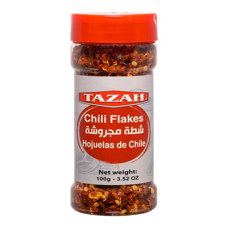 Tazah Crushed Chili Flakes (Hojuelas de Chile) - 3.52 oz (100g) - Mideast Grocers