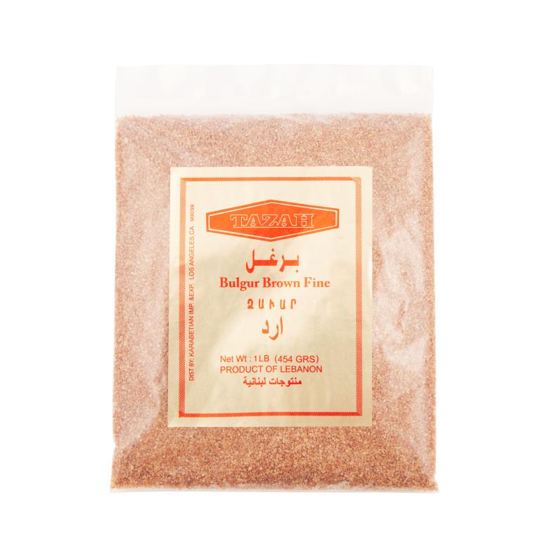 Tazah Dark Lebanese Bulgur 1 lb. - Mideast Grocers